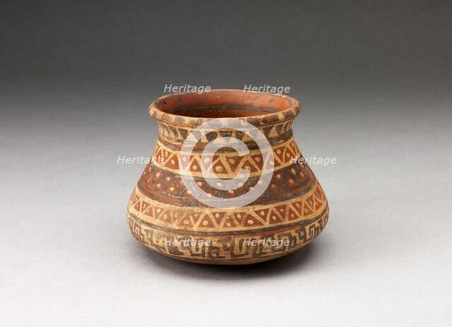 Miniature Jar with Rows of Geometric Motifs, A.D. 1450/1532. Creator: Unknown.
