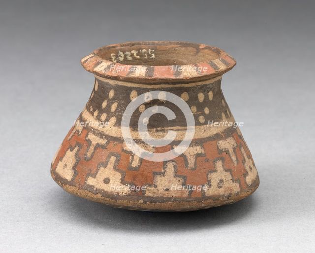 Miniature Jar with Textile-Like Pattern, A.D. 1450/1532. Creator: Unknown.