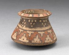 Miniature Jar with Textile-Like Pattern, A.D. 1450/1532. Creator: Unknown