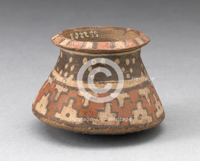 Miniature Jar with Textile-Like Pattern, A.D. 1450/1532. Creator: Unknown.