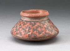 Miniature Jar with Textile Pattern or Abstract Fish Motifs, A.D. 1450/1532. Creator: Unknown