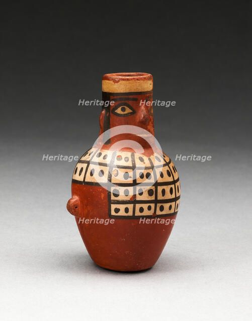 Miniature Jar in the Form of a Figure Wearing a Tunic, A.D. 600/1000. Creator: Unknown.