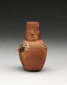 Miniature Jar in the Form of a Figure Wearing a Tunic, A.D. 600/1000. Creator: Unknown
