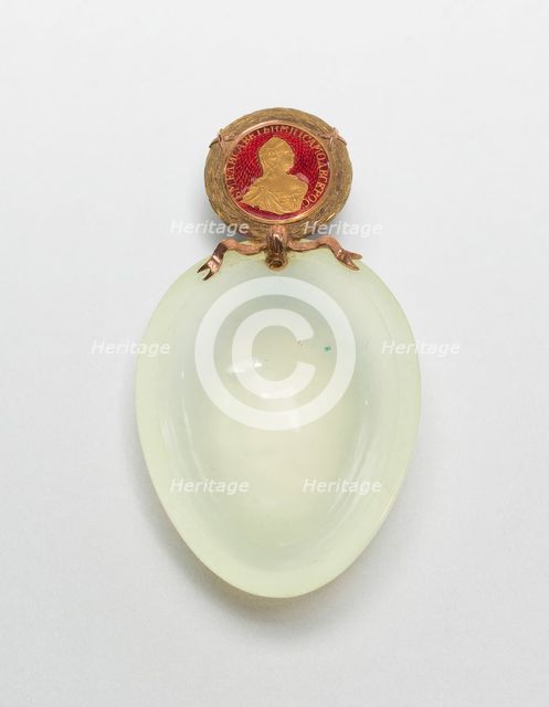 Miniature Kovsh, Moscow, c. 1900. Creator: Fabergé Workshop.