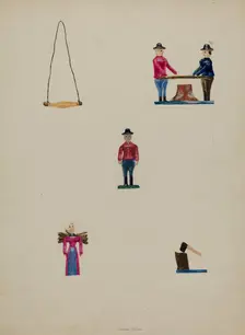 Miniature Lumber Camp, c. 1937. Creator: Alfonso Moreno
