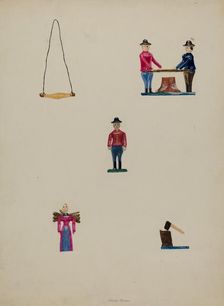 Miniature Lumber Camp, c. 1937. Creator: Alfonso Moreno