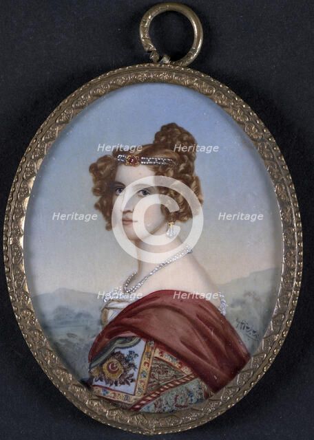 Miniature painting, c1830. Creator: Joseph Karl Stieler.
