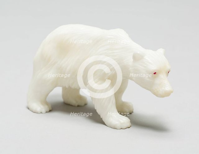 Miniature Polar Bear, Saint Petersburg, c. 1890/00. Creator: Fabergé Workshop.