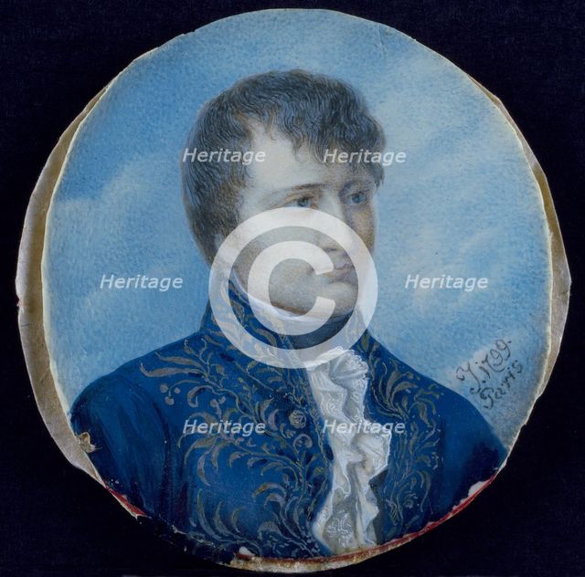 Miniature portrait of Napoléon Bonaparte, c1800-1804. Creator: Unknown.