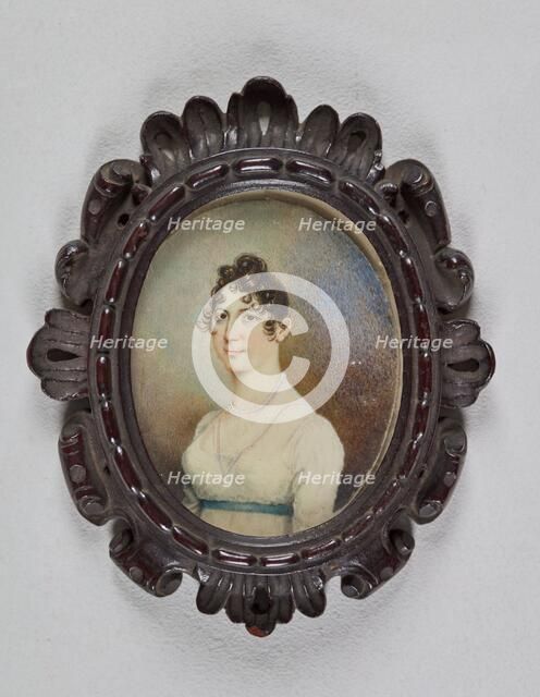 Miniature portrait of a lady, 1790-1804. Creator: Unknown.