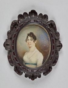 Miniature portrait of a lady, 1790-1804. Creator: Unknown