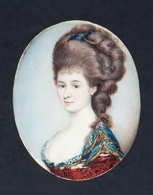 Miniature Portrait of a Woman, 18th century. Creator: Unknown
