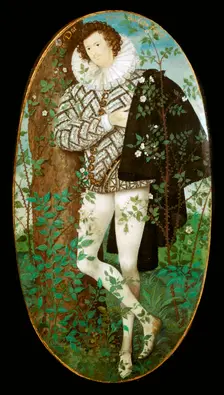 Miniature portrait of a young man, 16th century
