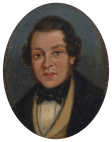 Miniature: Portrait of Abram Constable, brother of the artist, early 19th century. Creator: John Constable