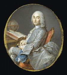 Miniature Portrait of César François Cassini de Thury, c1750. Creator: Jean-Marc Nattier