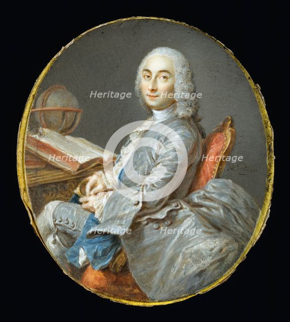 Miniature Portrait of César François Cassini de Thury, c1750. Creator: Jean-Marc Nattier.