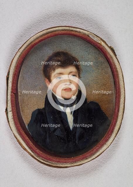 Miniature portrait of William Hooper, 1800-1899. Creator: Unknown.
