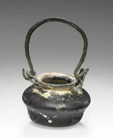 Miniature pot with bronze handle, 1st-2nd century A.D. Creator: Unknown