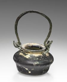 Miniature pot with bronze handle, 1st-2nd century A.D. Creator: Unknown