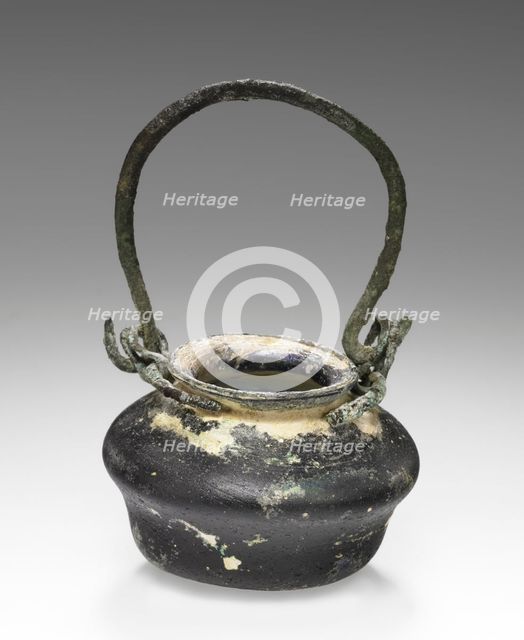 Miniature pot with bronze handle, 1st-2nd century A.D. Creator: Unknown.