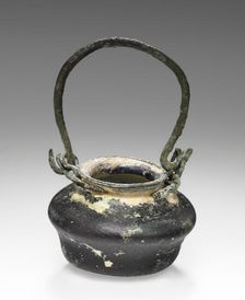 Miniature pot with bronze handle, 1st-2nd century A.D. Creator: Unknown