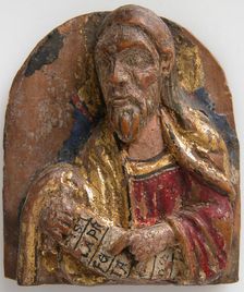 Miniature Relief of Hebrew Prophet Isaiah with Scroll, 1200-1225. Creator: Unknown