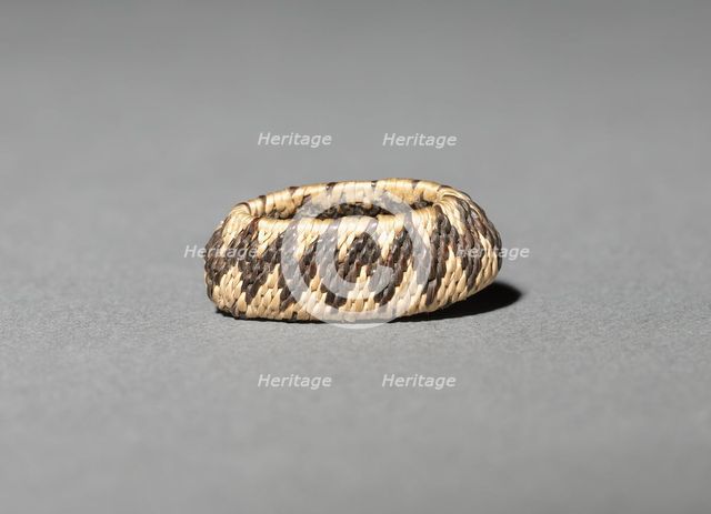 Miniature Rhomboidal Basket, late 1800s-early 1900s. Creator: Unknown.