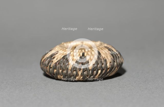 Miniature Round Basket, late 1800s-early 1900s. Creator: Unknown.