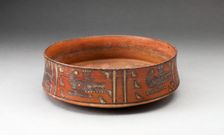 Miniature Straight-sided Bowl with Abstract Aligator Motif, A.D. 1450/1532. Creator: Unknown