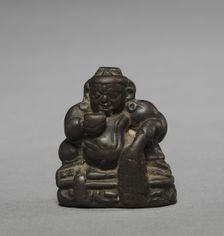 Miniature Seated Kubera, 800s-900s. Creator: Unknown