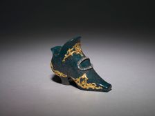 Miniature Shoe, before 1903. Creator: House of Fabergé (Russian, 1842-1918); Mikhail Evlampievich Perkhin (Russian, 1860-1903), attributed to