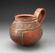 Miniature Single-Handled Jar with Textile-like Pattern, A.D. 1450/1532. Creator: Unknown