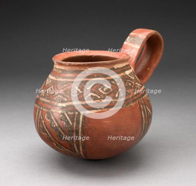 Miniature Single-Handled Jar with Textile-like Pattern, A.D. 1450/1532. Creator: Unknown.