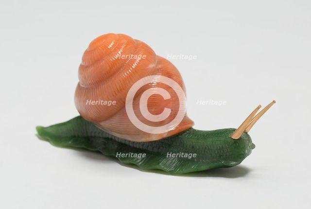 Miniature Snail, Saint Petersburg, c. 1890/00. Creator: Fabergé Workshop.