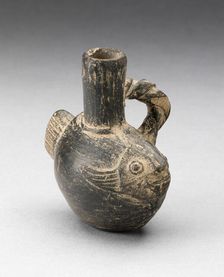 Miniature Spout Vessel in the Form of a Fish with a Rope-shaped Handle, A.D. 1000/1400. Creator: Unknown