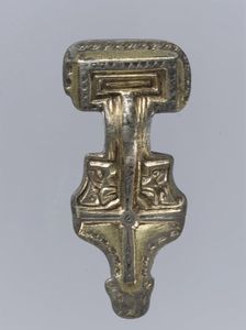 Miniature Square-Headed Brooch, Anglo-Saxon, first half 6th century. Creator: Unknown