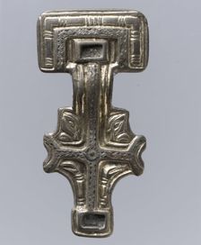 Miniature Square-Headed Brooch, Anglo-Saxon, first half 6th century. Creator: Unknown