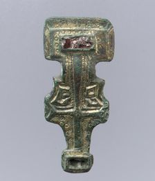 Miniature Square-Headed Brooch, Anglo-Saxon, first half 6th century. Creator: Unknown