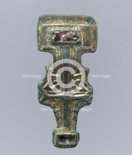 Miniature Square-Headed Brooch, Anglo-Saxon, first half 6th century. Creator: Unknown.