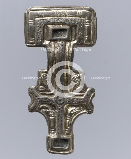 Miniature Square-Headed Brooch, Anglo-Saxon, first half 6th century. Creator: Unknown.