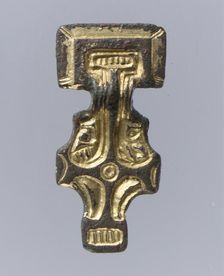 Miniature Square-Headed Brooch, Anglo-Saxon, first half 6th century. Creator: Unknown