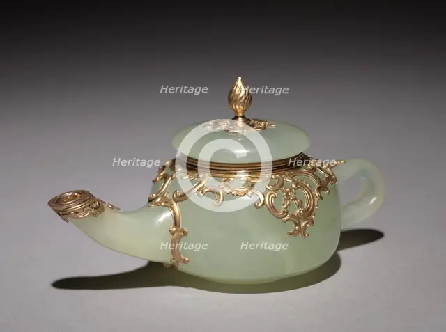 Miniature Teapot, before 1896. Creator: House of Fabergé (Russian, 1842-1918); Mikhail Evlampievich Perkhin (Russian, 1860-1903).
