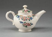 Miniature Teapot, Staffordshire, 1760/69. Creator: Staffordshire Potteries