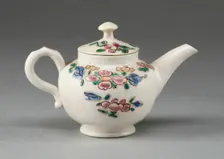 Miniature Teapot, Staffordshire, 1760/69. Creator: Staffordshire Potteries