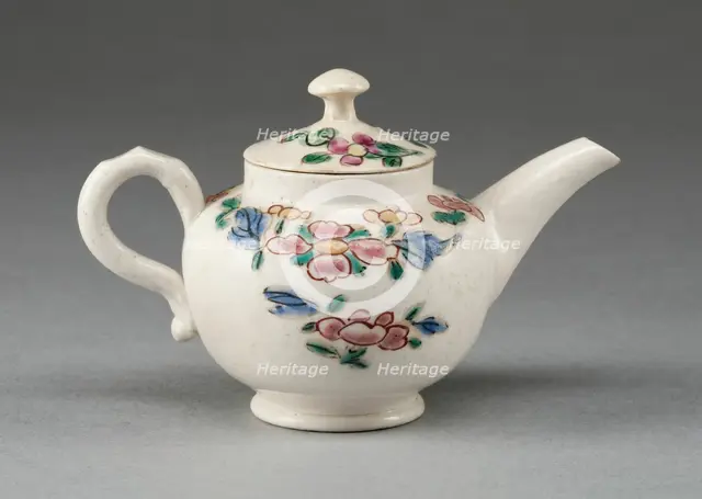 Miniature Teapot, Staffordshire, 1760/69. Creator: Staffordshire Potteries.