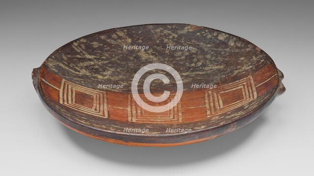 Miniature Tray with Geometric Pattern, A.D. 1450/1532. Creator: Unknown.