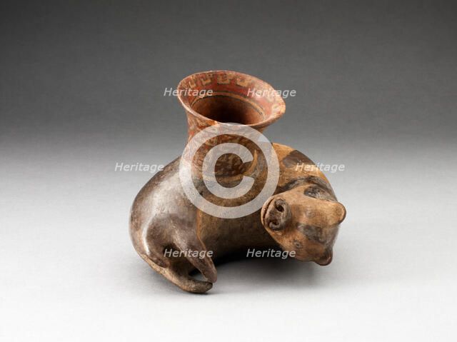 Miniature Vessel in the Form of a Reclinging Animal, A.D. 1450/1532. Creator: Unknown.
