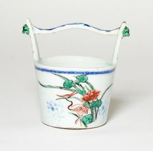 Miniature Water Bucket with Birds by Lotus Flowers, Ming dynasty, Xuande reign (1425-1435). Creator: Unknown