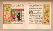 Miniature with floral borders, (1849). Creator: Kellerhoven