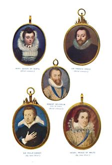 Miniatures of the Elizabethan Period (Victoria and Albert Museum.) c1580-1610, (1903)